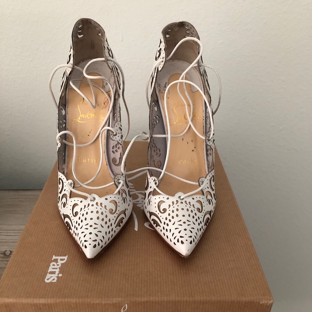 Christian Louboutin White Impera Size 36